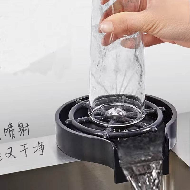 High Pressure Glass Rinser - Ultimate Kitchen Cup Washer for Effortless Cleaning of Beer, Coffee, and Bar Glasses