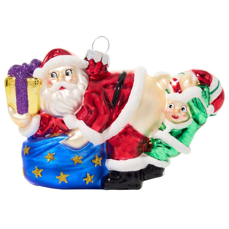 Cheeky Ornaments - Handcrafted Glass Holiday Decorations, Funny & Bold, Lightweight, Perfect for Gag Gifts & Office Parties, 5-7 Inches, under 1 Pound, Unique Holiday Gift