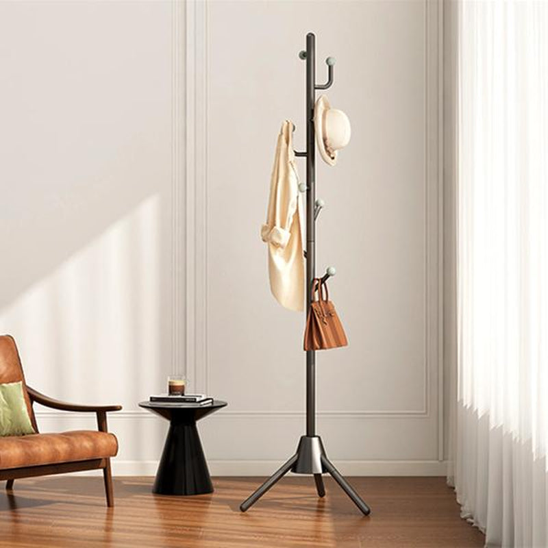 Meshimec Heavy Duty Coat Rack 8 Hooks Purse Rack Organizer | 8LB Stable Base Metal Hanger | Black for Winter Coats/Bags/Hats Room Decor Christmas Tree for Girls Gift