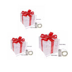 Illuminate Your Holidays with the Christmas Glowing Gift Box Ornament - Perfect Outdoor Decor for Xmas & New Year 2024!