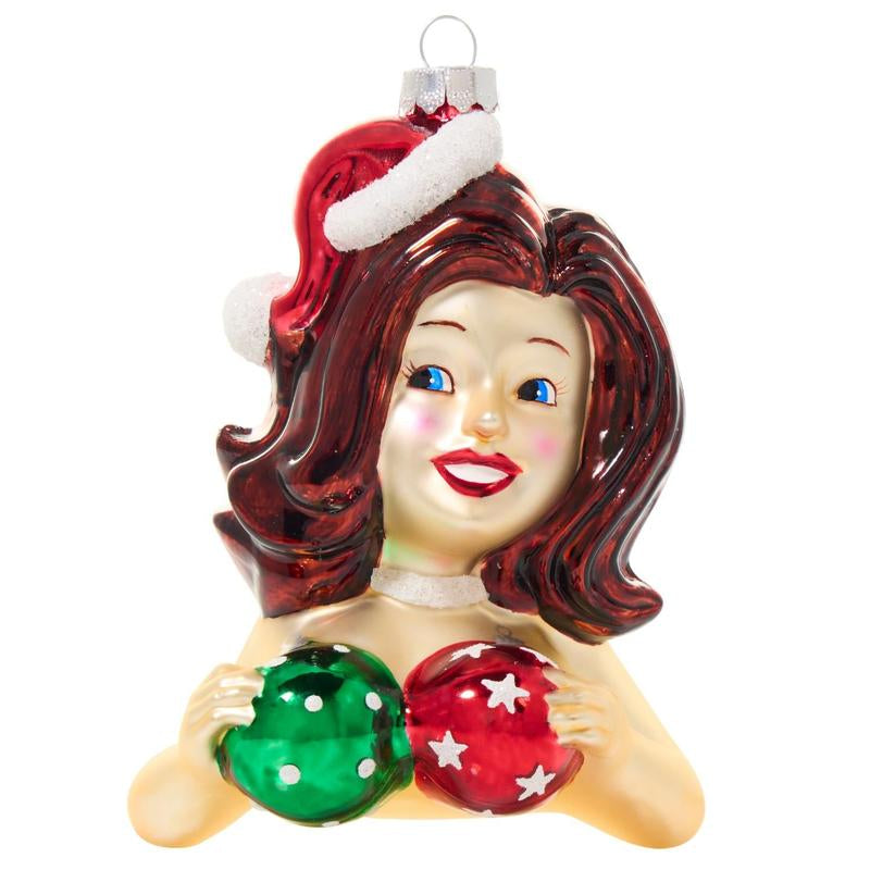 Cheeky Ornaments - Handcrafted Glass Holiday Decorations, Funny & Bold, Lightweight, Perfect for Gag Gifts & Office Parties, 5-7 Inches, under 1 Pound, Unique Holiday Gift