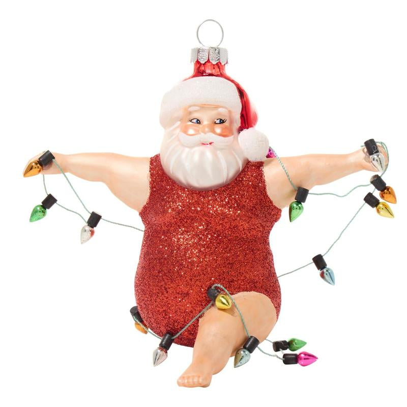 Cheeky Ornaments - Handcrafted Glass Holiday Decorations, Funny & Bold, Lightweight, Perfect for Gag Gifts & Office Parties, 5-7 Inches, under 1 Pound, Unique Holiday Gift