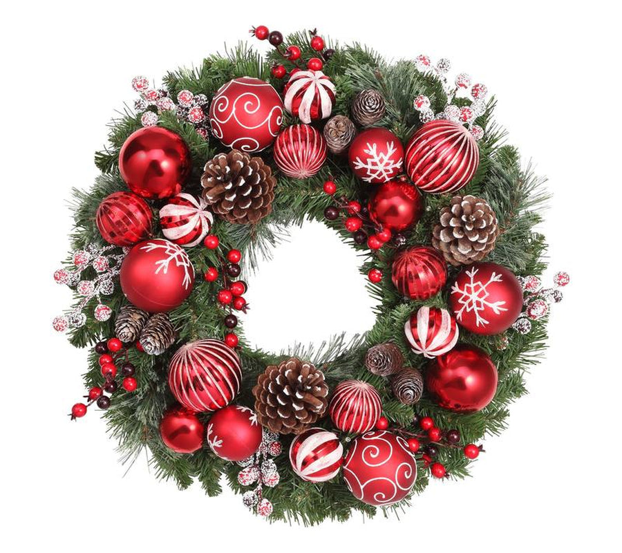 Haute Decor 26" Prelit Holiday Times Wreath