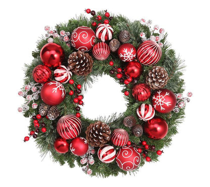 Haute Decor 26" Prelit Holiday Times Wreath