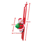 2024 Musical Santa Claus Doll Climbing Ladder - Festive Christmas Tree Ornament & Perfect Kids Gift for the Holidays!