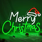 Merry Christmas Neon Sign-10 Adjustable Brightness LED Christmas Decorations Light up Wall Decor with 9.8 FT USB Power Cord Wall Neon Light for Windows, Living Room, Bedroom, Party, Gifts, New Year Christmas Wall Art Unique Christmas Gift