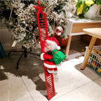 2024 Musical Santa Claus Doll Climbing Ladder - Festive Christmas Tree Ornament & Perfect Kids Gift for the Holidays!