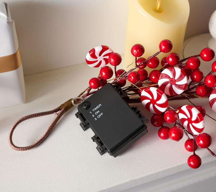 Kringle Express 4' Peppermint Swirl & Berries Garland