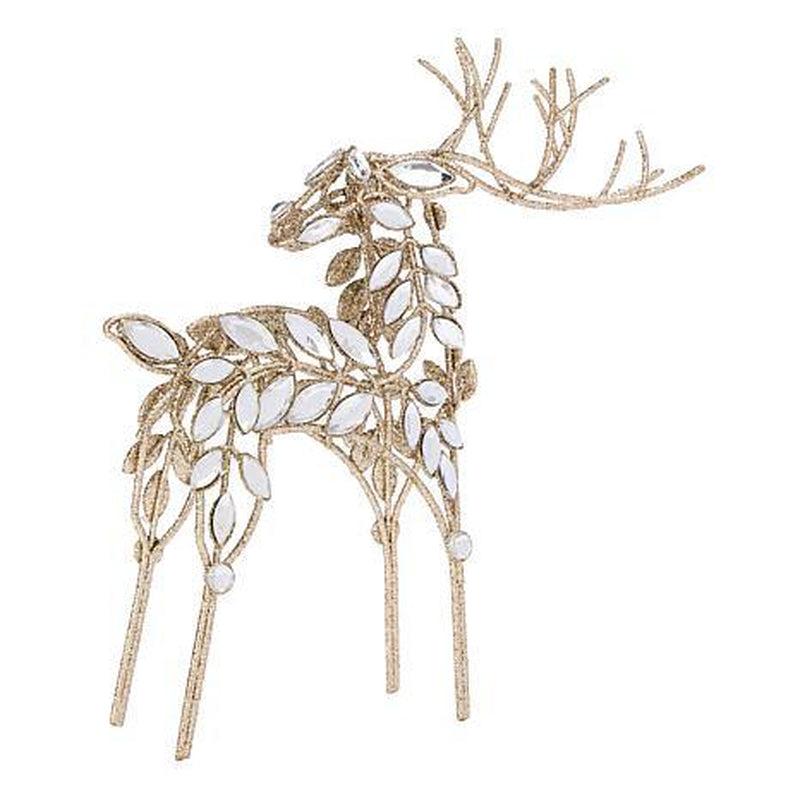 August & Leo Jeweled Reindeer Décor 3-Piece Set with Gift Boxes