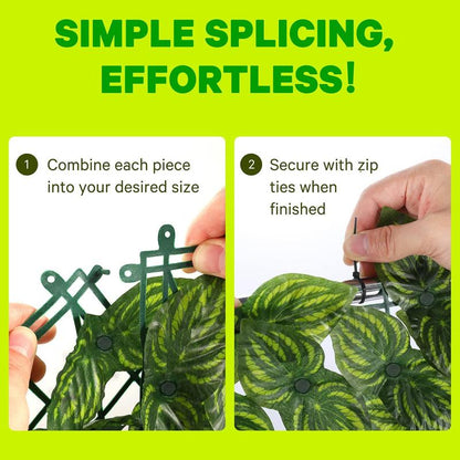 Sinsoledad Lush Artificial Ivy Privacy Fence Screen, 20"X118" - Expandable & Easy-To-Clean Faux Hedge with Zip Ties for Outdoor Garden Decor, Wall Shielding & Christmas Ambiance, Christmas Decor