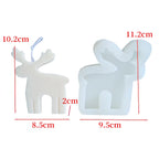 Festive Gingerbread Man & Elk Candle Mold - DIY Aromatherapy Crafts for Unique Christmas Gifts